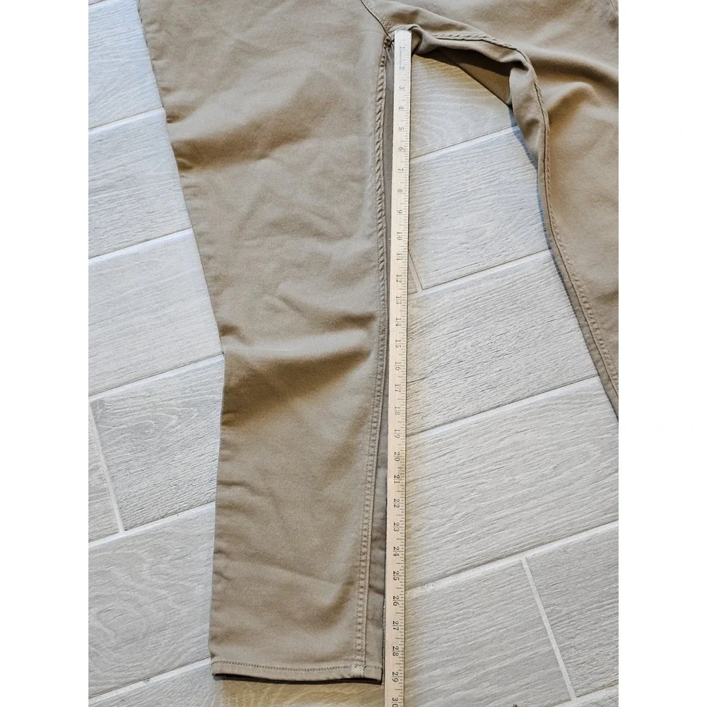 The Perfect Jean NYC Pants Mens 36x30 Denkhaki Dark Khaki Slim Stretch Comfort